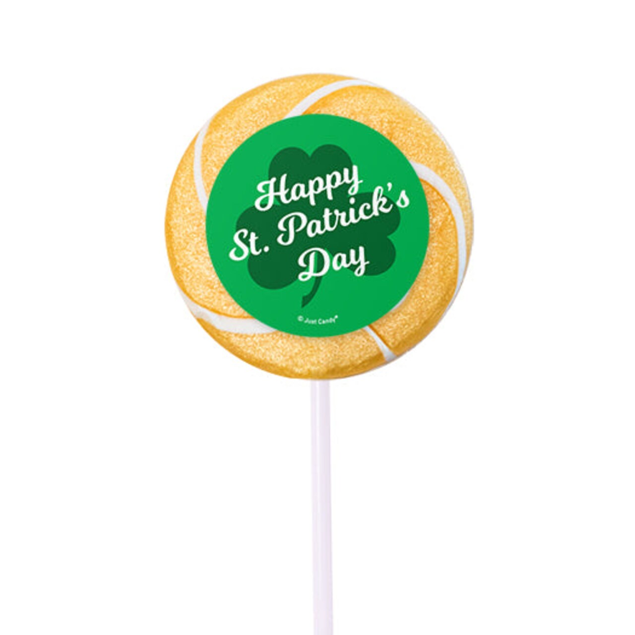 24ct St. Patrick's Day Lollipops Candy Party Favors (24 Pack) - Clover - by Just Candy